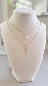 Delilah Dot Pearl Necklace