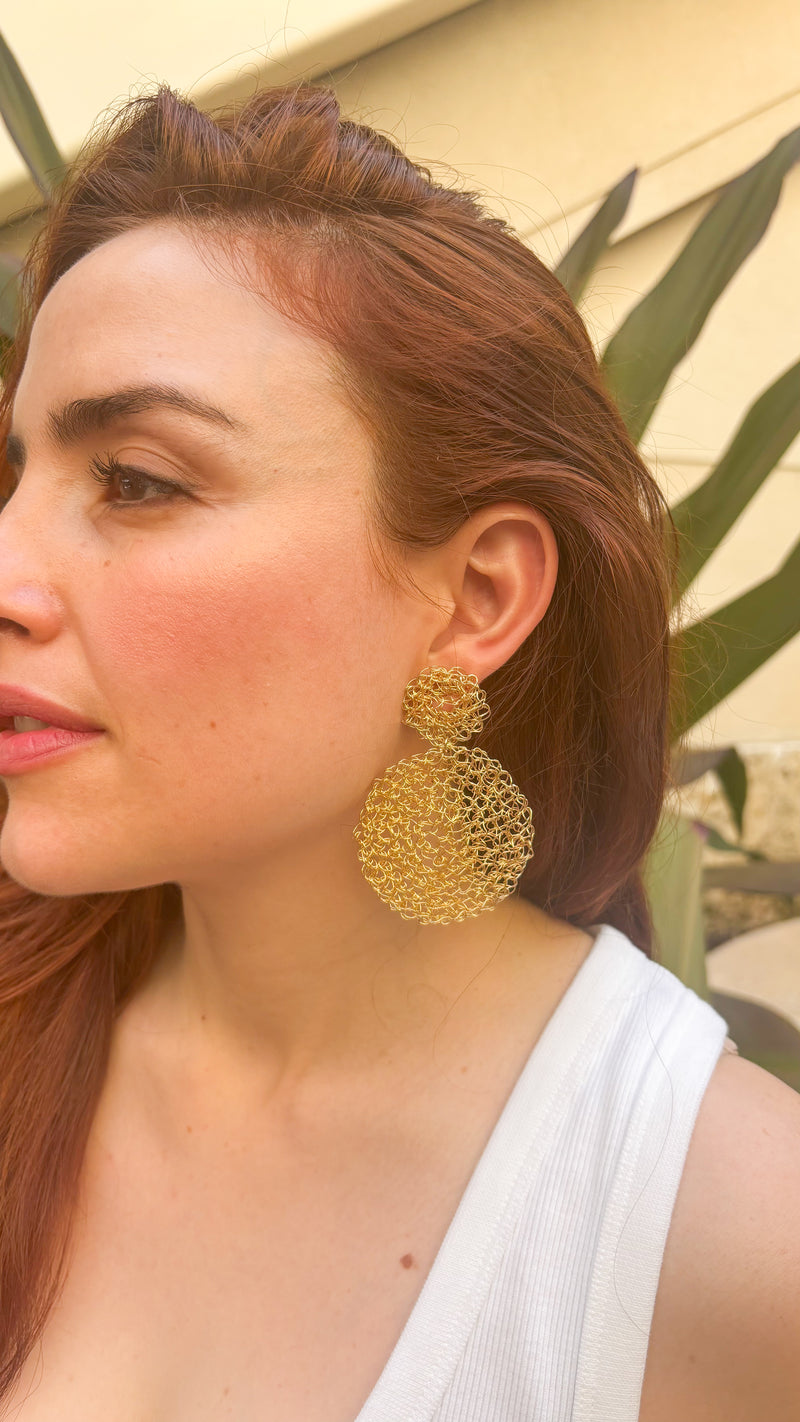 Mesh Statement Earrings