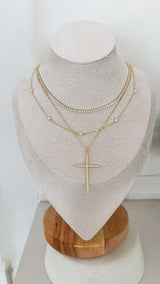 Pave Line Cross