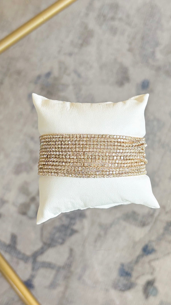 Dominique Sparkle Stretch Set Bracelets