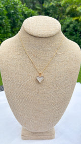 Floating Crystal Heart Necklace