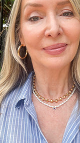 Watchful Eye Pearl Necklace