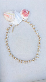 Coastal Drop Pearl Necklace