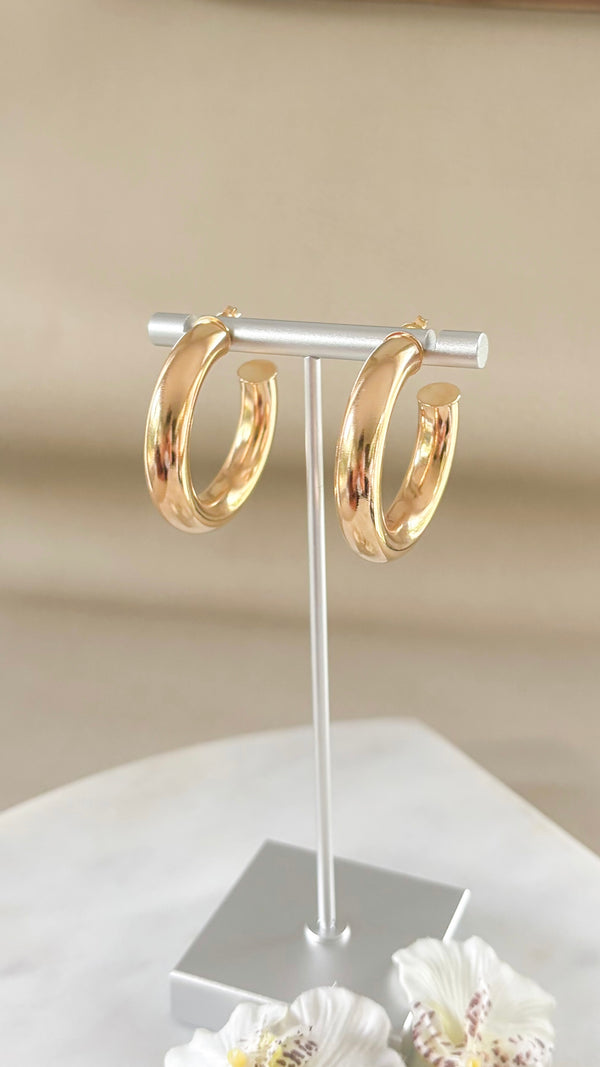 The Sleek Tube Hoop Earrings
