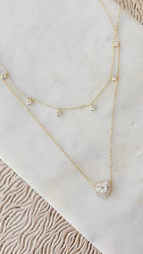 Victorian Spark Heart Necklace