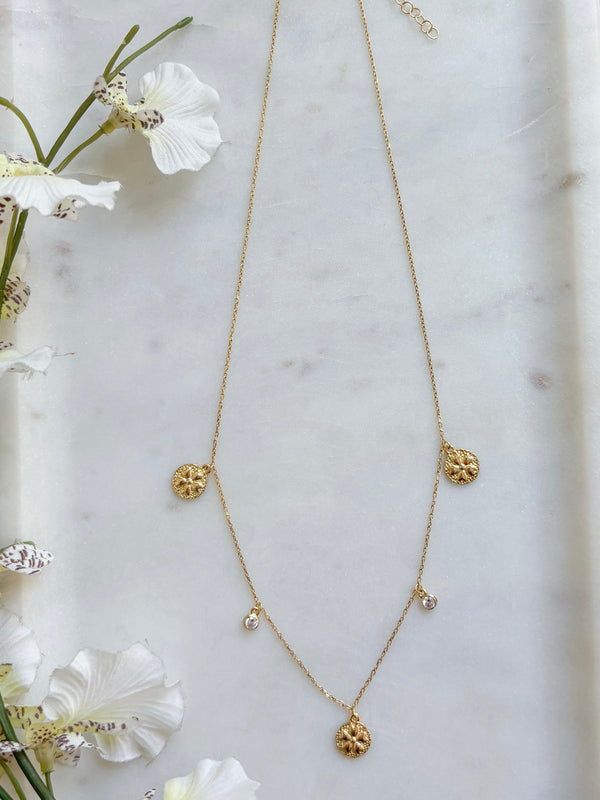 Lucky Five Leaf Clover Necklace