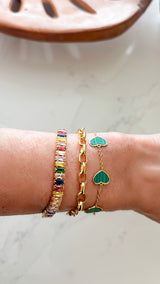 Rainbow Baguette Bracelet