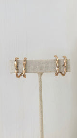 Double Wave Earrings