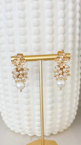 Adriana Pearl Bouquet Drop Earrings