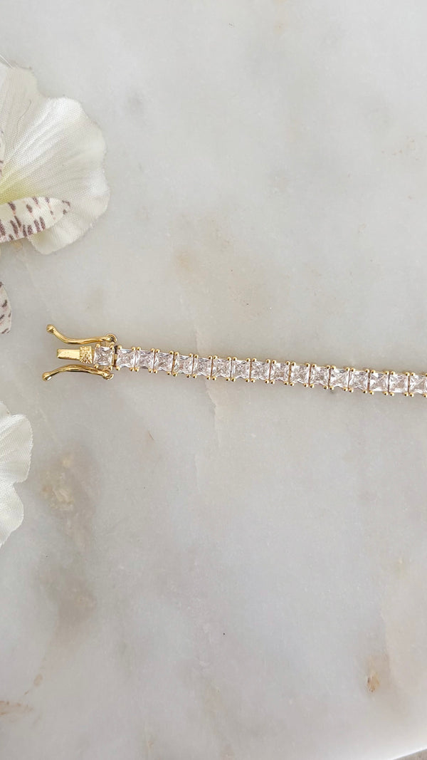 Princess Line Tennis Bracelet