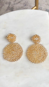 Mesh Statement Earrings