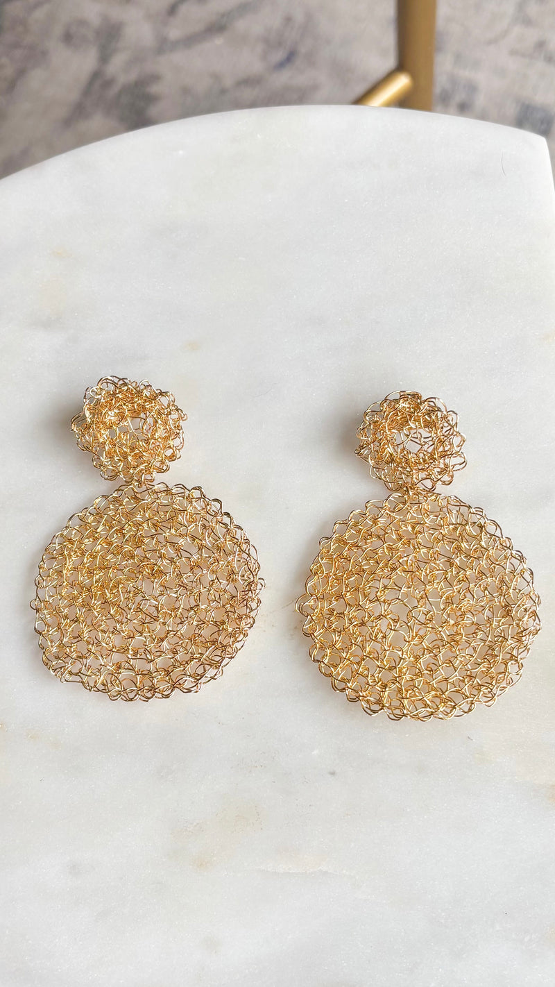 Mesh Statement Earrings
