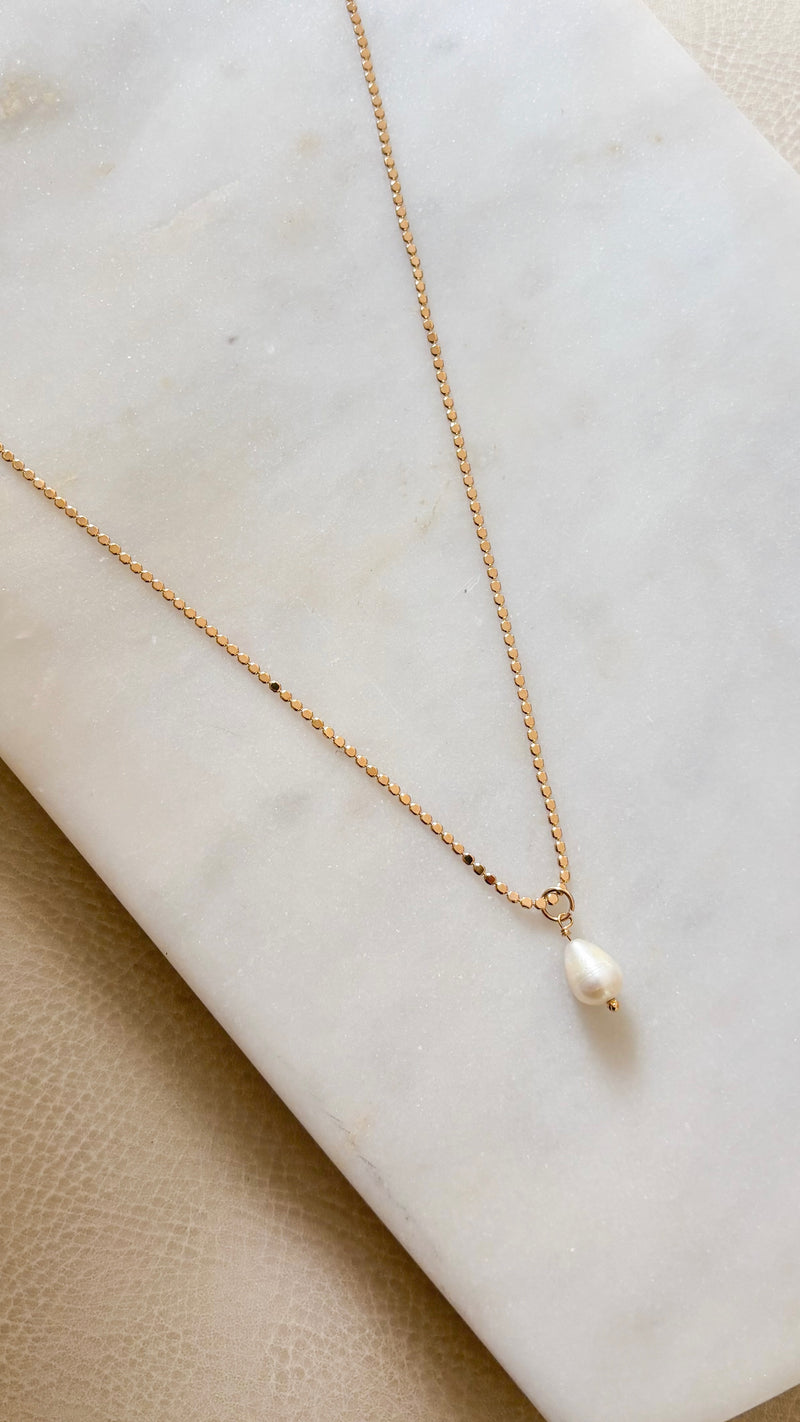 Delilah Dot Pearl Necklace