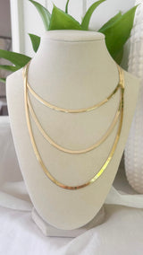Classic Herringbone Chain Necklace