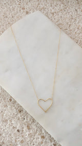 Outline Heart Necklace