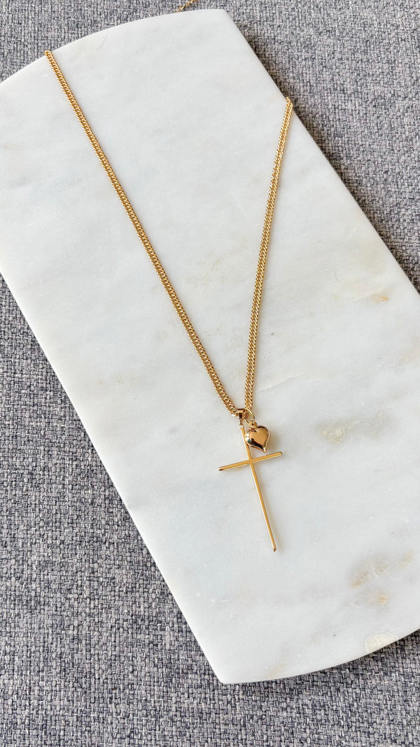 Cross My Heart Necklace