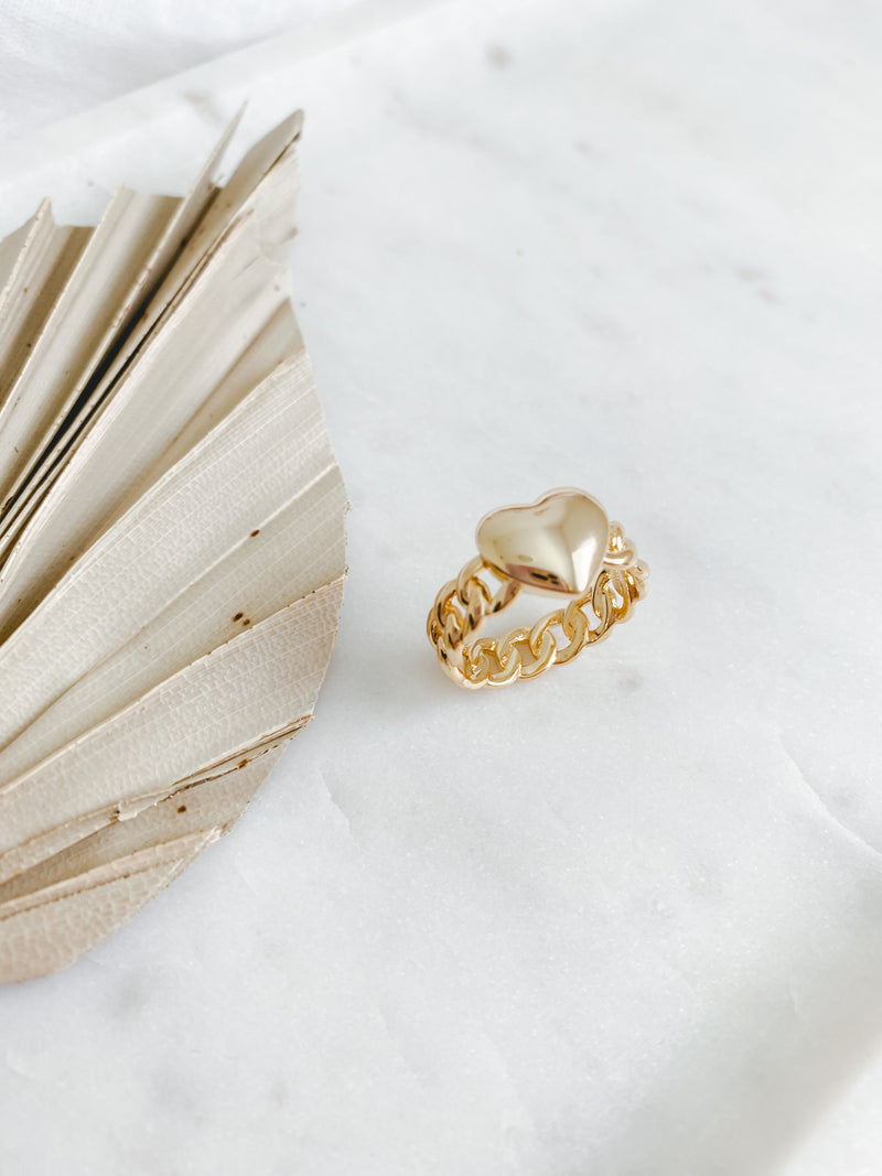 Heart Link Ring
