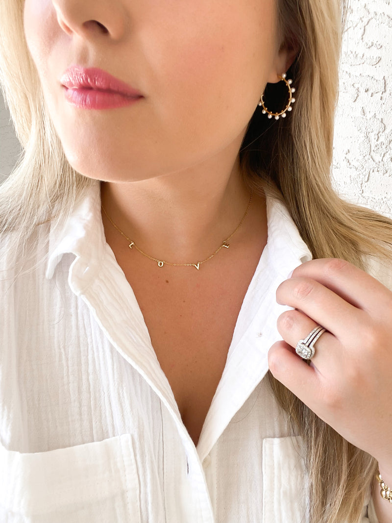 Love Necklace Small Letters