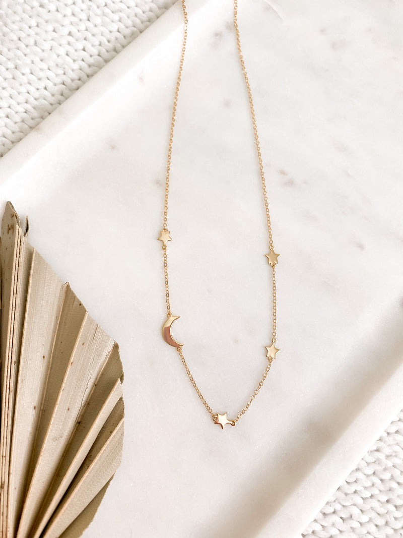 Moon & Star Necklace